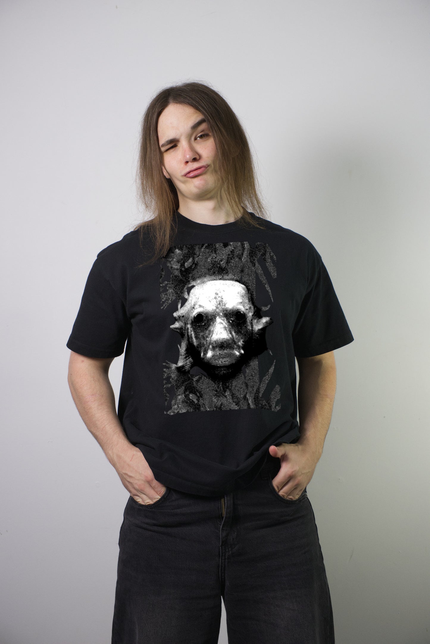 Stupid F*cking Fish Tee - black