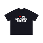 I heart to make ice cream Oversized Tee