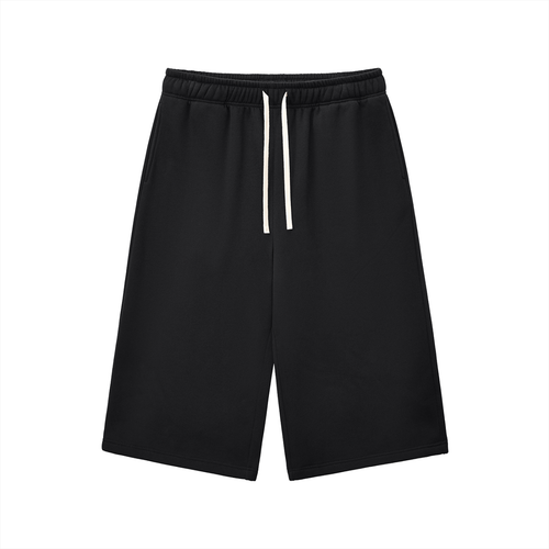 Relaxed Drawstring Three-quarter Sweatpants