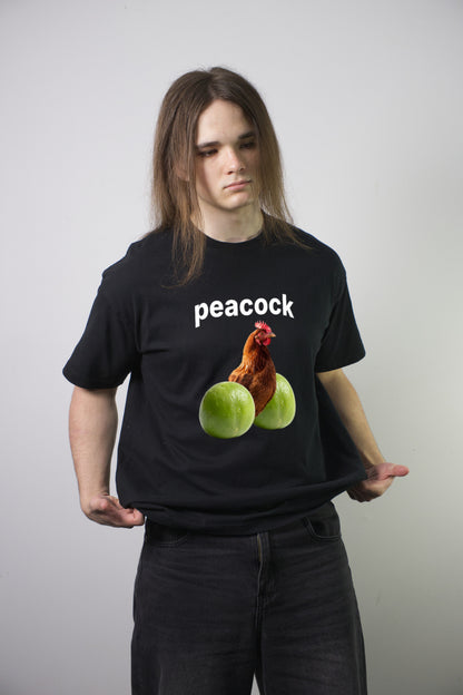 Peacock Tee - hem detail