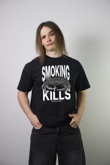 Smoking Kills Tee - black
