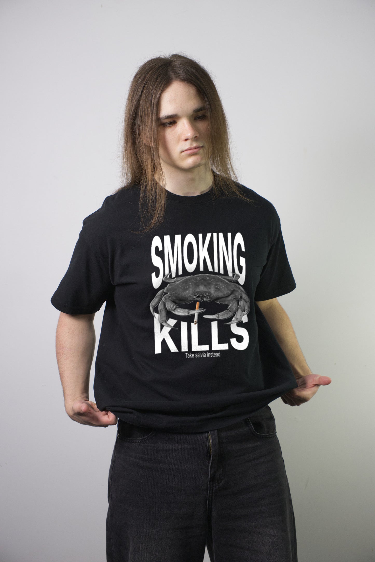 Smoking Kills Tee - hem detail