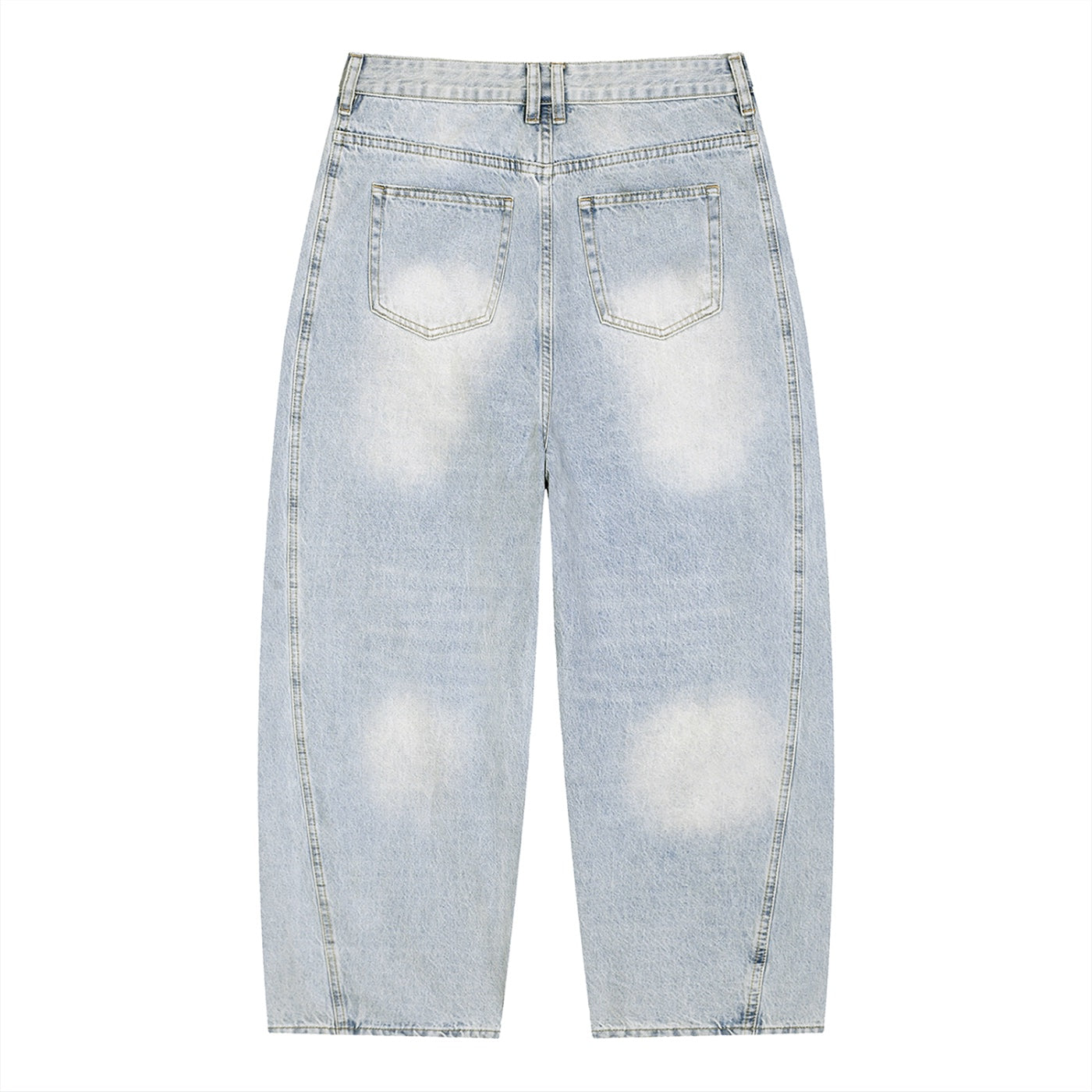 Men's Heavyweight Vintage Wash Barrel Leg Jeans
