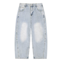 Men's Heavyweight Vintage Wash Barrel Leg Jeans